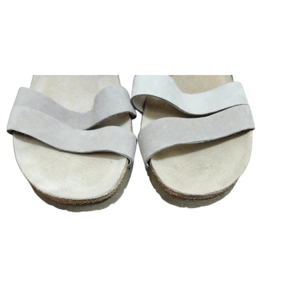 NAOT Kayla Leather Comfort Sandals Beige Taupe Cork Footbed Women EU 41 US 10 - Picture 4 of 14